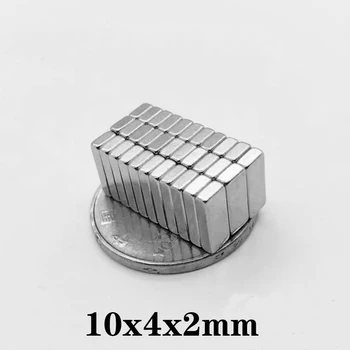 

20~600PCS 10x4x2 Rare Earth Magnet strong N35 10mm x 4mm Block Magnets 10x4x2mm Permanent Neodymium Magnet sheet 10*4*2 mm