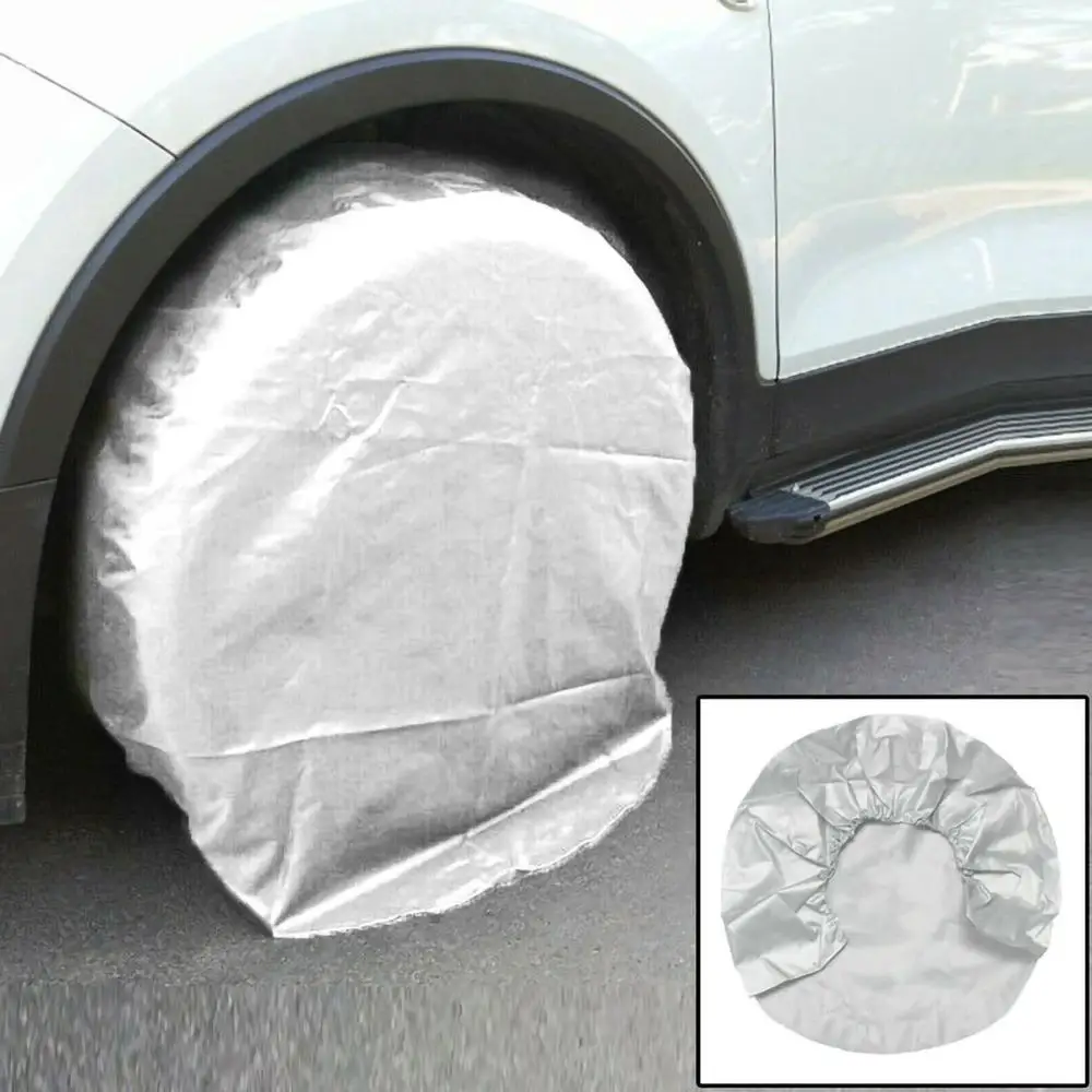 

80*30cm Car Tire Covers Weatherproof Dustproof Sun UV Snow Protectors RV Wheel Auto Truck Car Camper Tire Covers