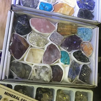 

18pcs natural quartz crystal rough gemstones and minerals healing raw stones as gifts