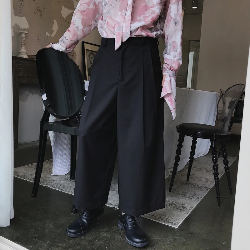 Men's Suits Straight Pants Spring And Autumn New Fashion Fashion Fan Harajuku High Street Casual Loose Oversized Flared Pants