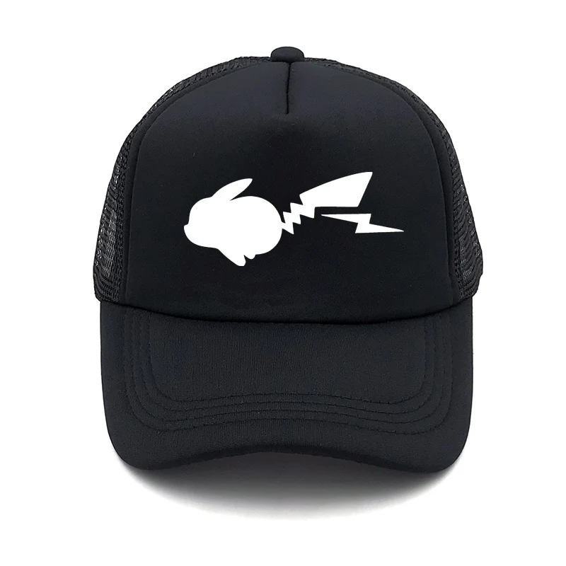 Летние, Новые свитера Pokemon бейсболка с сеткой кепки аниме Pika женская уличная обувь для отдыха Солнцезащитная шляпа Милая шапочка водителя грузовика крышки