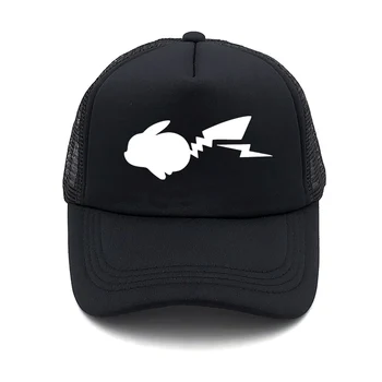 

Summer new Pokemon baseball net cap anime Pika ladies outdoor leisure sunscreen cute cap truck driver cap