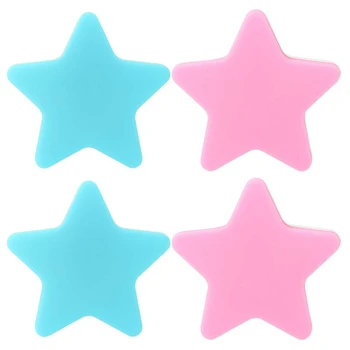 

4 Pack Blue+Pink-LED Plug-In Night Light for Kids - Light Sensor Controlled Dusk to Dawn Plug-In LED Night Lights - Pentagram Sh