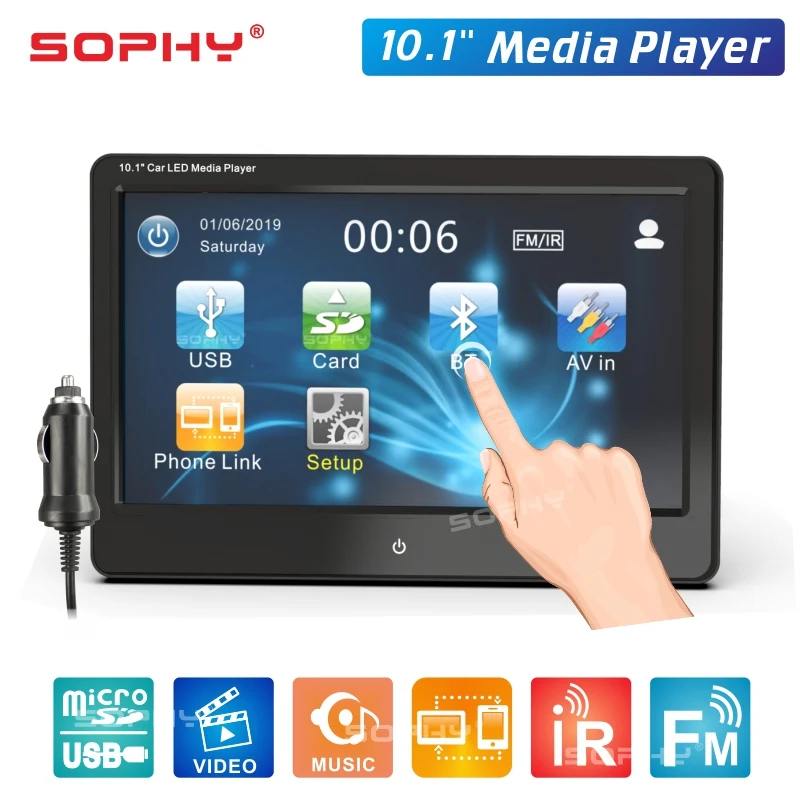 Продажа 10,1 дюймов автомобиля светодиодная Подушка подголовник мониторы заднее сиденье мультимедийный плеер MP4 MP5 Зеркало Ссылка съемная сенсорный ...