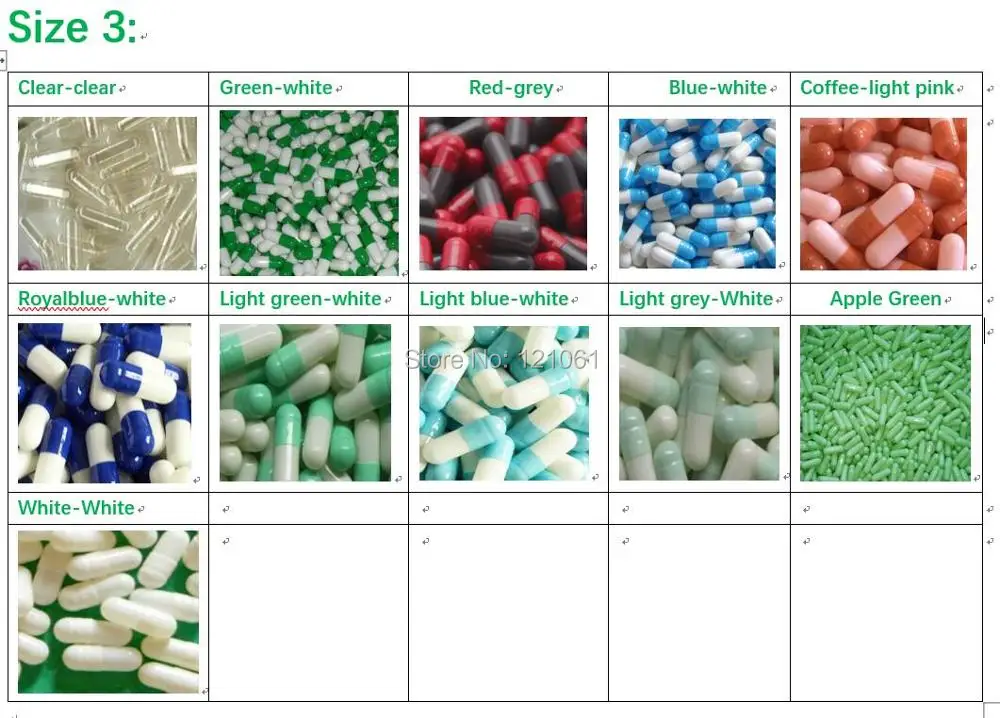 3# empty capsules!10 000pcs!All Kinds Of Colored Empty Capsules Hard Gelatin Capsule(seperated or closed capsules) | Дом и сад