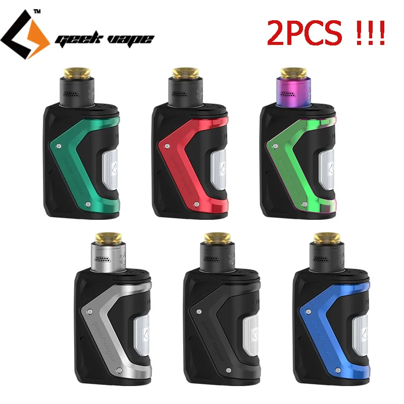 

2PCS GeekVape Aegis Squonker Kit 100W Aegis Squonker box mod 10ml Bottle Tengu RDA Tank N80 fused clapton coil E Cigarette vape