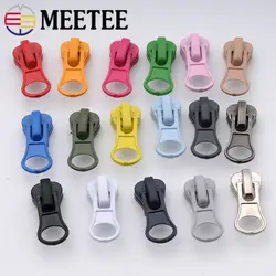 Meetee 20pcs 5 # молния из смолы головы толстые карамельный цвет молния тянуть слайдер DIY ремонт подушки детские Стёганое одеяло сумки для кровати