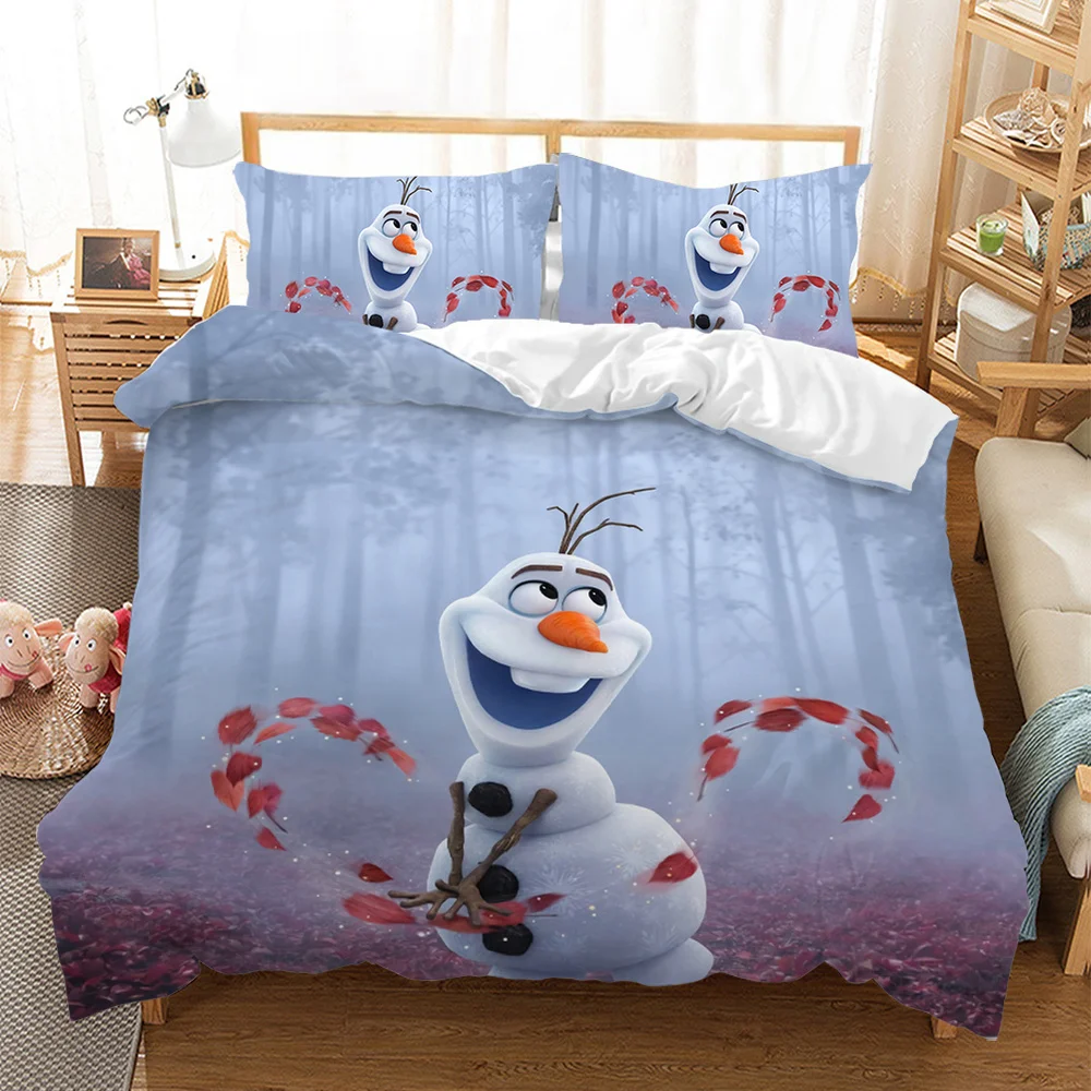 Disney Girls Frozen Elsa Anna Bedding Set Double Queen King Size Duvet