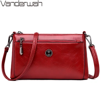 

VANDERWAH New Phone Clutch Bag Small Leather Luxury Handbags Women Bags Designer Crossbody Bags For Women 2019 Sac A Main Femme