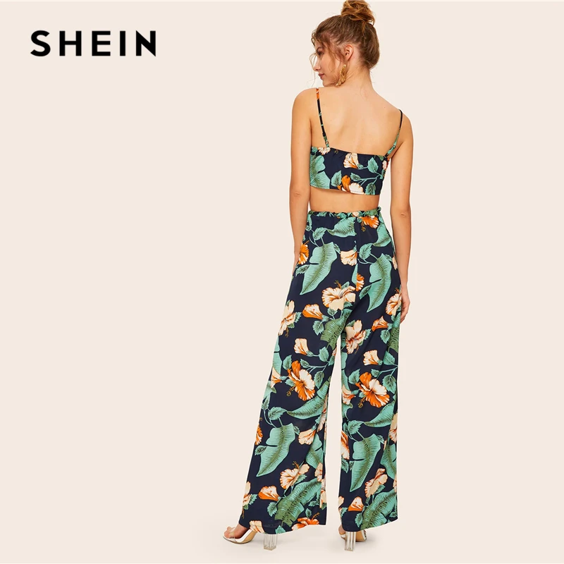 SHEIN Boho Simpul Depan Cami Atas 