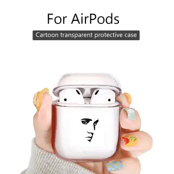 

Earphone Case For Apple Airpods pro Case Cover Transparent Clear Earphone Case For Airpods 1/2 Case Elvis Presley Face