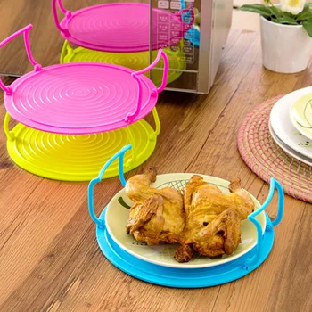 

Microwave Oven Shelf Double Insulated Heating Tray Rack Bowls Layered Holder Organizer Kitchen Accessories Tool C1207 d