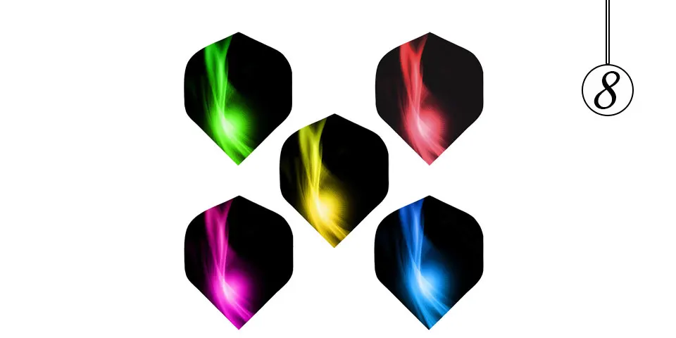 Easytoday 60Pcsset Professional Darts Accessories Flights Five Colors High Quality Dart Wing Plastic Waterproof Dart Flights (8)