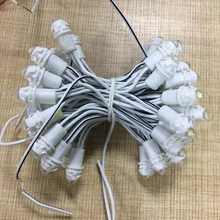 5000 шт./лот светодиодный строка 9 мм DC12V один Цвет пикселей светодиодный модуль светильник IP68 водонепроницаемый светодиодный пиксель светильник оптом