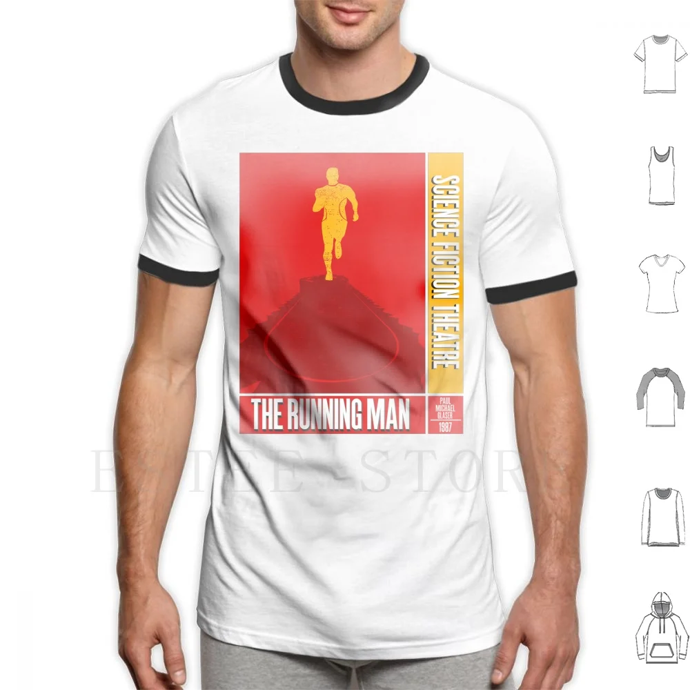 The Running Man T Shirt Stampa Cotone The Running Man Running Man Arnold Fyegger Arnie Jis Ventura Action Movie 1980S