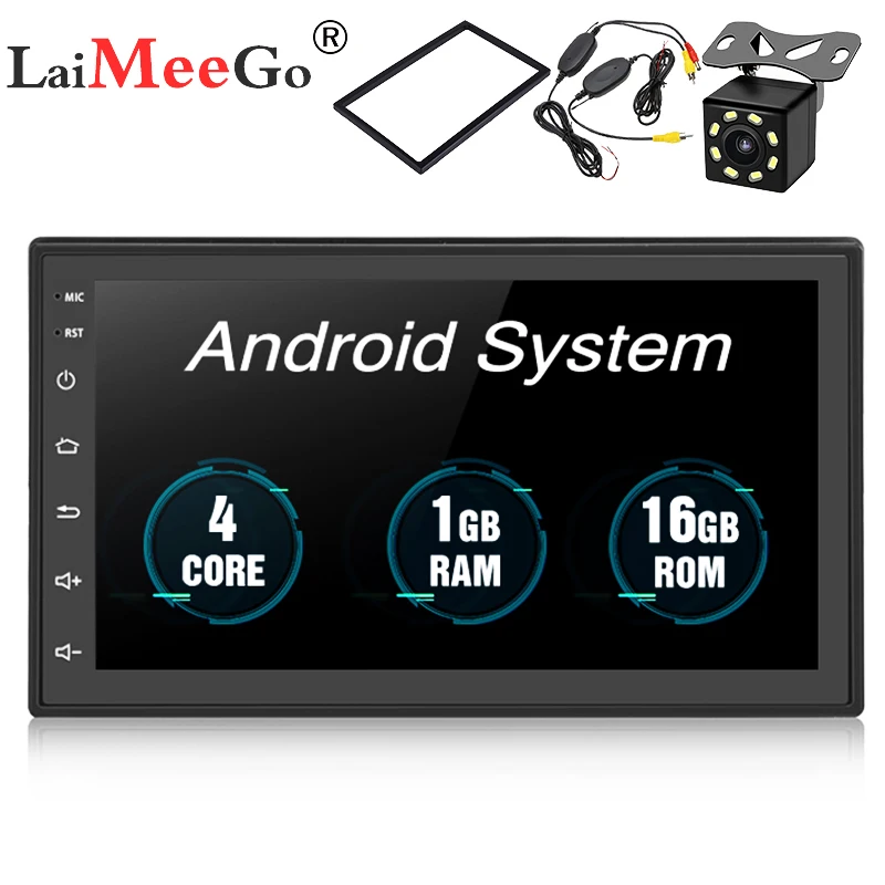 

2 Din Android 8.1 Car Radio Stereo GPS Navigation Bluetooth wifi Universal 7'' Car Radio Audio Quad Core Multimedia Player ster