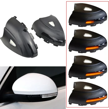 

Rearview Side Wing Mirror Dynamic LED Turn Signal Blinker Light For Volkswagen Tiguan MK1 2008-2016 Car Puddle Light Indicator