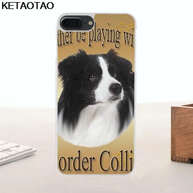 Чехол для телефона KETAOTAO Border Collie Dog s для iPhone 4S, 5C, 5S, 6 S, 7, 8 Plus, X, XS, XR, 11 Pro, чехол для samsung, мягкий, ТПУ, резиновый, силиконовый - Цвет: Цвет: желтый