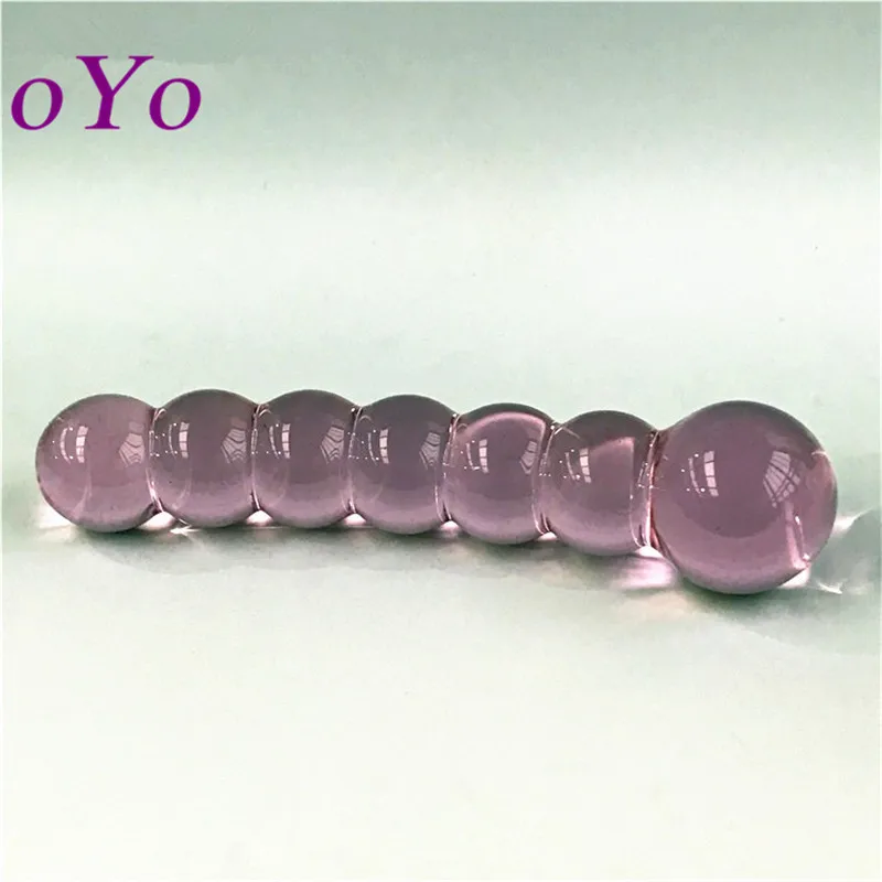Oyo Pyrex стеклянный Хрустальный фаллоимитатор пенис анальные бусины Анальная