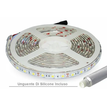 

V-TAC ML5050F coil Led 300 SMD 5050 12V 10,8 W/M 6400K cold IP65 waterproof 5 meters unguente Silicone included SKU-2148