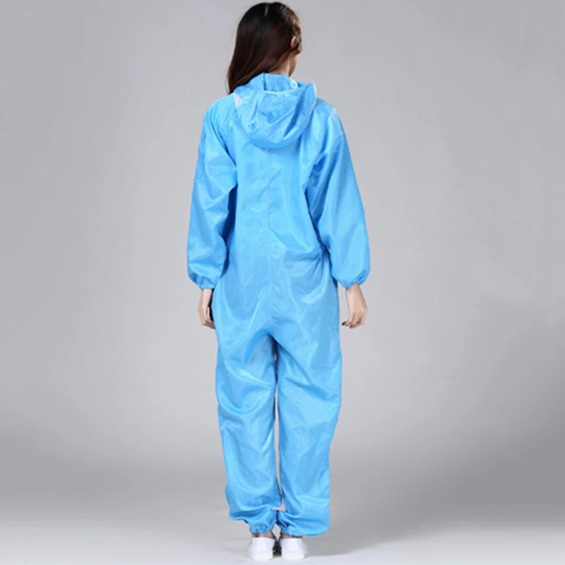 Anti-Static Wear Resistant Reusable Dust-Proof Coveralls with Elastic Cuff WISREMT Women Overalls 