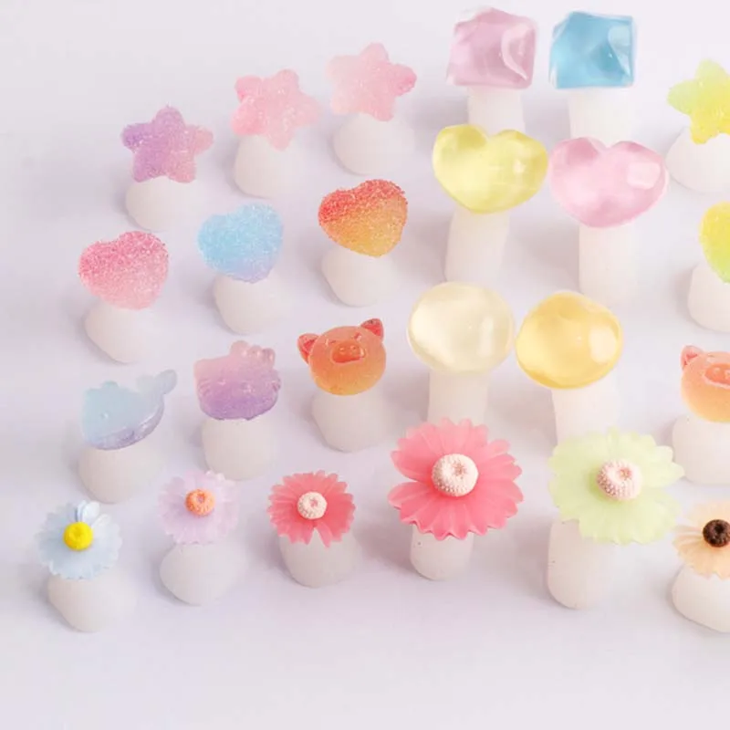 Candy Silicone Toe Separator Foot Finger Divider Form Manicure Pedicure Care Nail Art Tool Daisy Flower Holder Accessory 8Pcs nail art tools,toe separators,toe spreader,finger toe separator