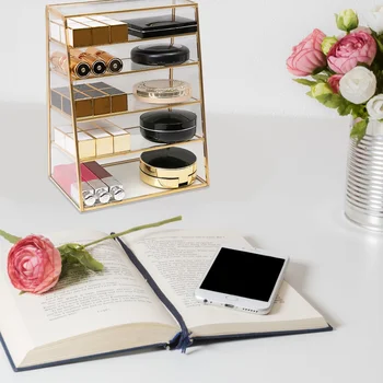 

1Pc Lipstick Organizer Storage Shelf Storage Box Makeup Rack for Room Household