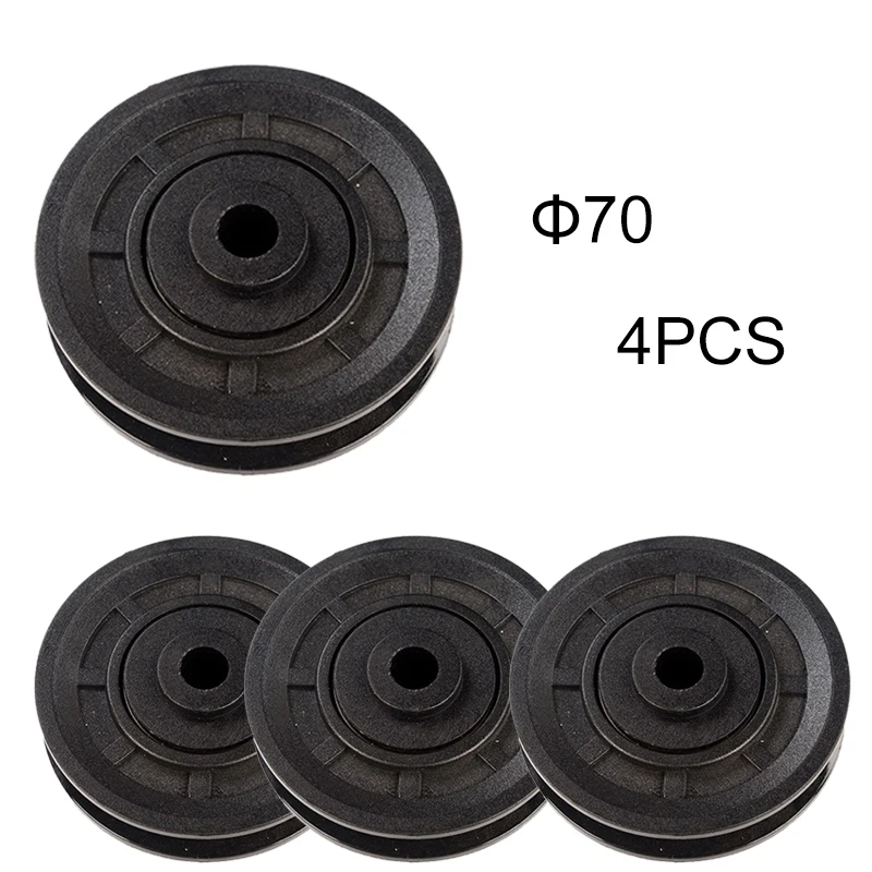 Universal Wearproof Nylon Bearing Pulley Wheel Cable Gym Fitness Equipment Accessories Diameter 70mm/90mm/105mm