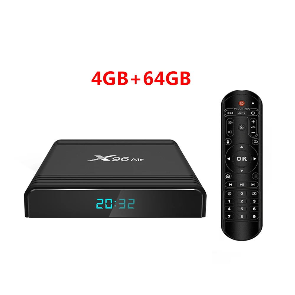 X96 AIR 4GB64GB X96 Air Amlogic S905X3 Android 9,0 Smart Tv Box 4 Гб 64 Гб 2,4G 5G Wifi BT4.1 телеприставка 1080P 4K Netflix медиаплеер - Цвет: X96 AIR 4GB64GB