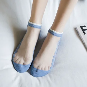

Socks Summer Trendy Breathable Ultra-thin Short Boat Socks Women Transparent Socks Soft Casual Socks Fashion Women