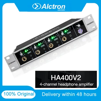 

Professional HA400V2 Alctron 4-channel Mini Portable Headphone Amplifier LED Output 3.5mm 6.35mm Amplifier Music Intrument