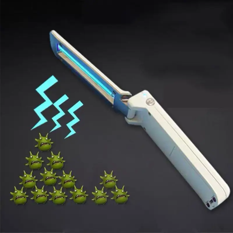 

UV Disinfection Sterilization Lamp Portable Handheld Folding Germicidal Flashlight remove bacteria covering housewares