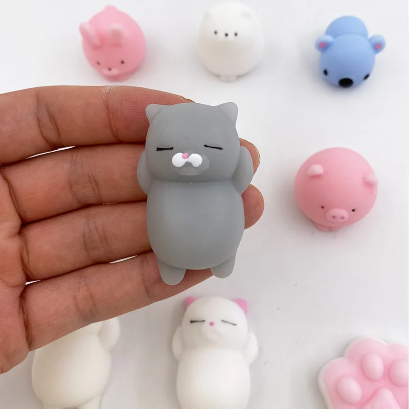 Мягкие игрушки, мягкая мини-игрушка-животные, антистрессовая ручная сжимающая игрушка, липкая милая игрушка для снятия стресса, игрушки для детей