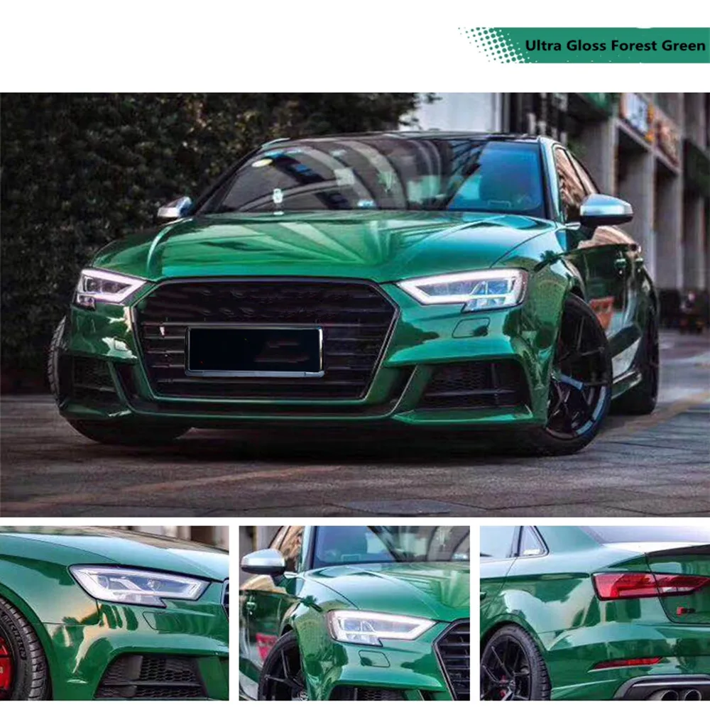 Hohofilm Verde/Blu Chrome Car Wrap Viny Strechable Adesivi Per Auto Avvolgimento Automatico Car Body Wrap Vinile Air Bubble Free