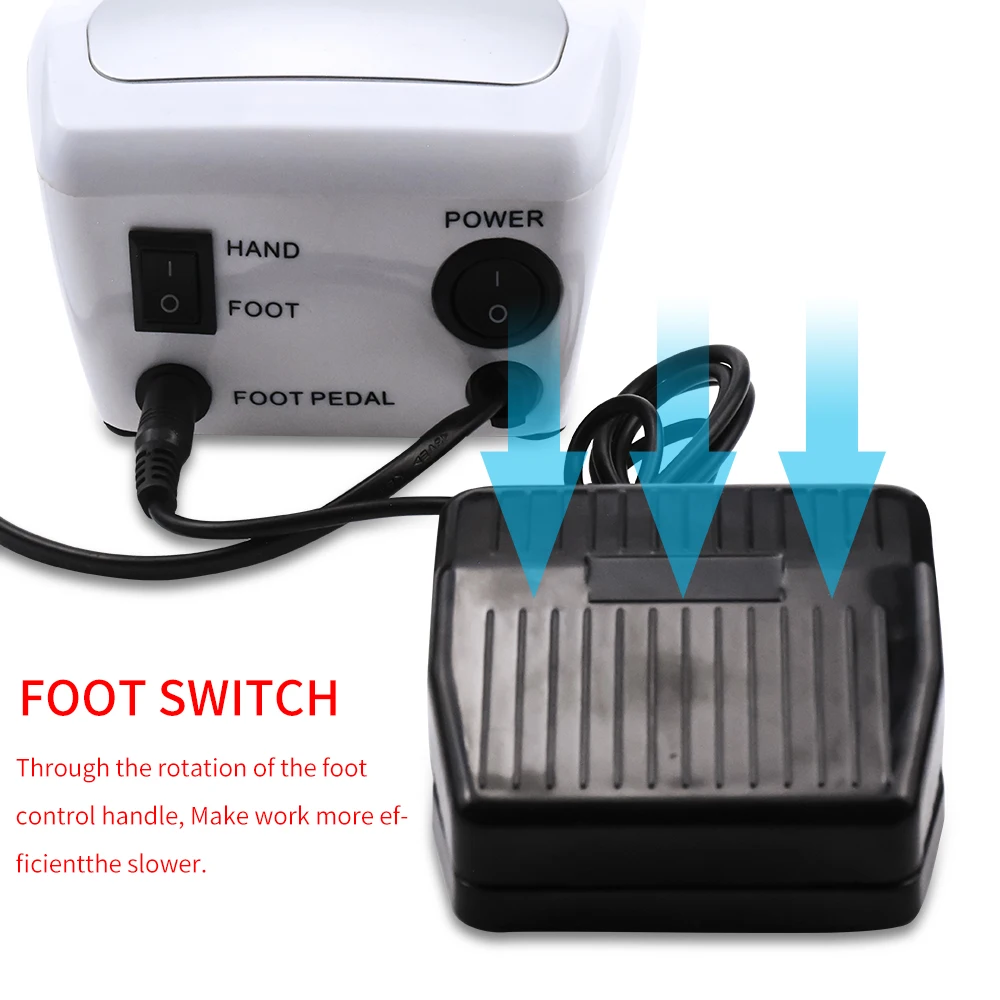 Online 32W 35000RPM taladro eléctrico de uñas equipo de manicura máquina herramientas pedicura acrílicos fresado de uñas arte taladro pluma máquina conjunto