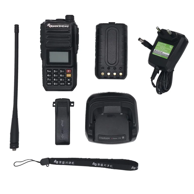Портативная рация Quansheng TG UV2 PLUS 10 Вт 4000 мАч высокочастотный трансивер VHF UHF Ham 5