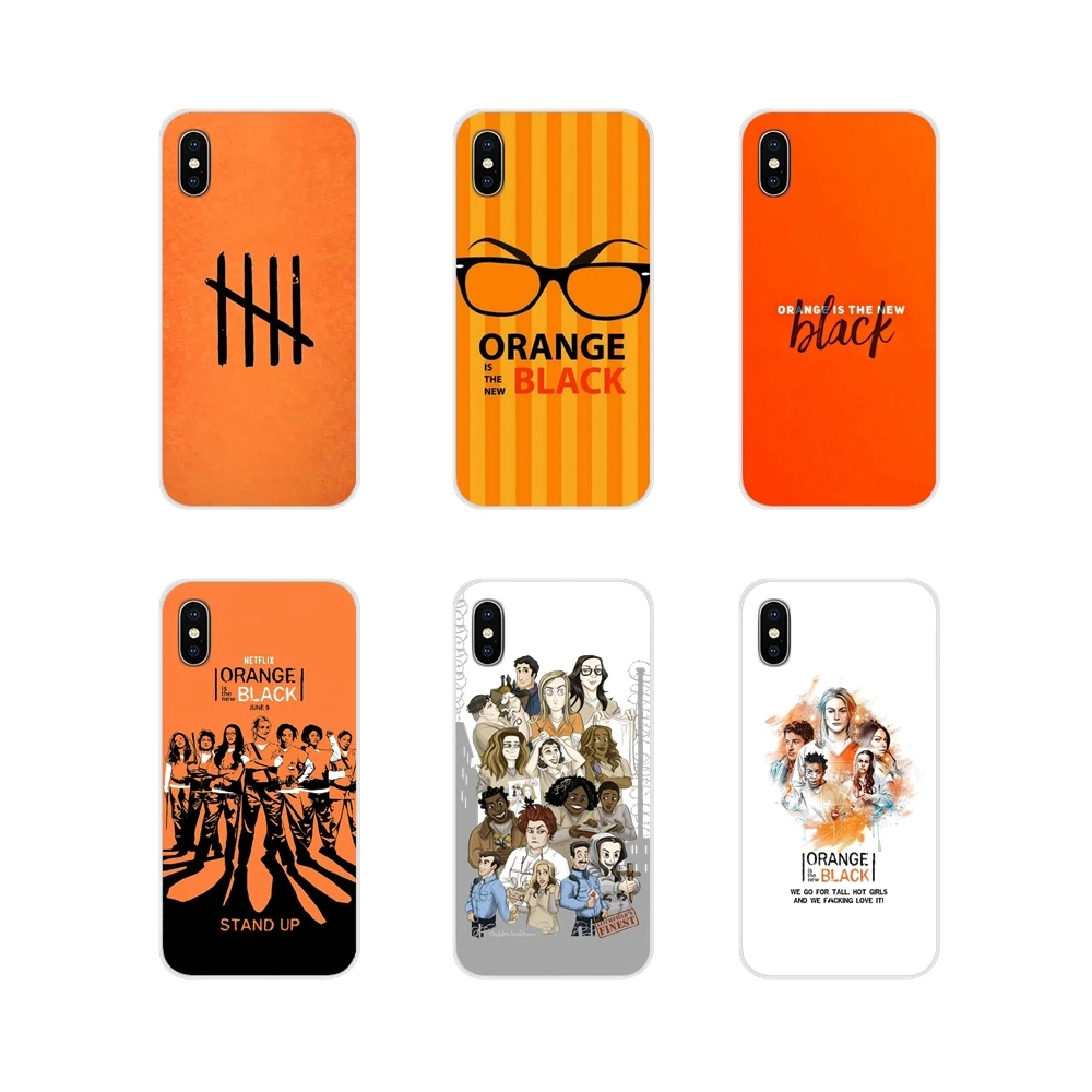 Soft Transparent Shell Case ORANGE IS THE NEW BLACK For Huawei G7 G8 P8 P9 P10 P20 P30 Lite Mini Pro P Smart Plus 2017 2018 2019 | Мобильные