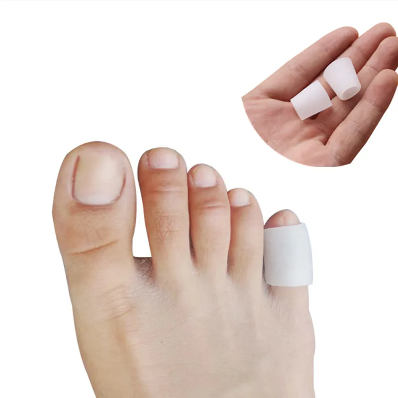 2/4/6pcs/set Silicone Gel Little Toe Tube Corns Blisters Corrector Pinkie Protector Gel Bunion Finger Protection Sleeve