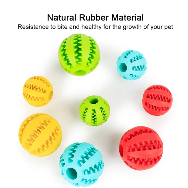 Toys for Dogs Rubber Dog Ball For Puppy Funny Dog Toys For Pet Puppies Large Dogs Tooth Cleaning Snack Ball Toy For Pet Products 4