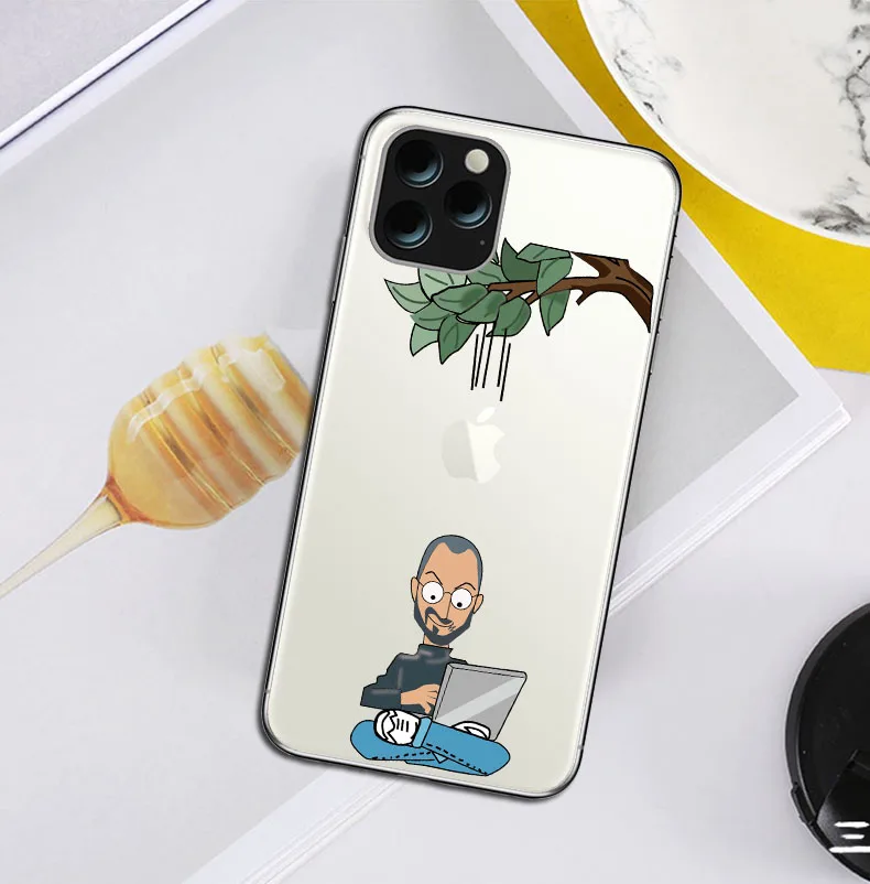Модный чехол с логотипом Simpson Eat apple для iphone 11 11PRO X XR XS MAX 5S SE 6S 7 8 PLUS, роскошный мягкий чехол из ТПУ - Цвет: TPU