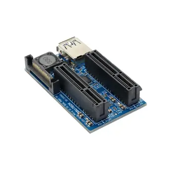 

USB 3.0 Cable 30cm 23.6In Flexible Connector Mini Card PCIE X1 to Dual 4X