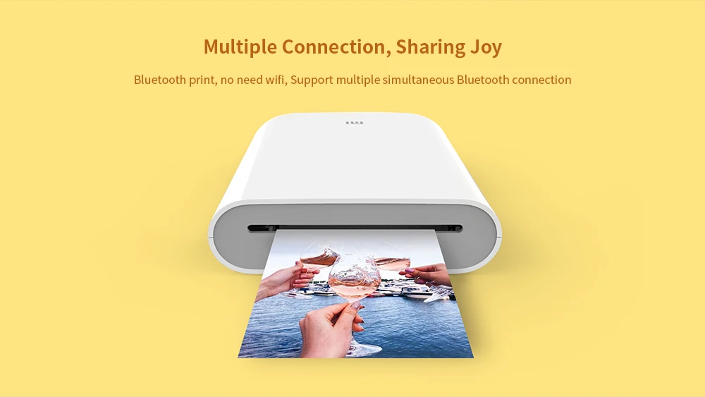 Xiaomi Mijia AR принтер 300 точек/дюйм портативный фото мини карман с поделкой DIY 500 мАч принтер для фотографий Карманный принтер работа с Mihome