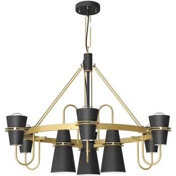 

Nordic Living Room Lamp Creative 3/5/6/9Heads Simple Postmodern Bedroom Lighting Iron Makalon Dining Room Chandelier Horn Lamp