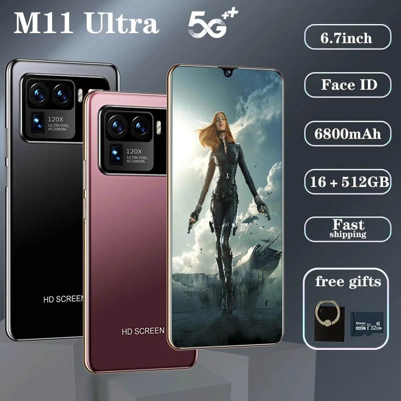 Смартфон Xiomi Mi11 Ultra 5G 16 ГБ 512 6800 мАч глобальная версия MTK6889 6 7 дюймов Android 10 телефон 4G