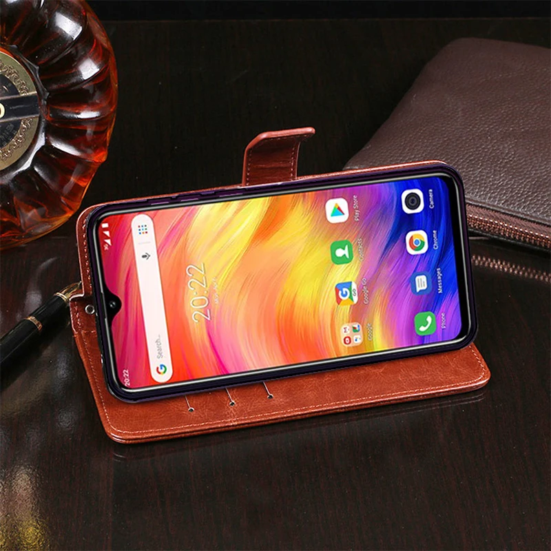 Ulefone Note 7 чехол с защитной подставкой Стильный чехол из искусственной кожи с откидной крышкой для Ulefone Note 7 Чехол Funda Coque 6,1 дюймов