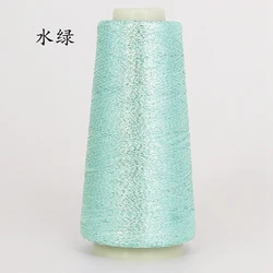 Premium Gold & Silver Acrylic Embroidery & Sewing Thread - 2000m Spool (Water green)