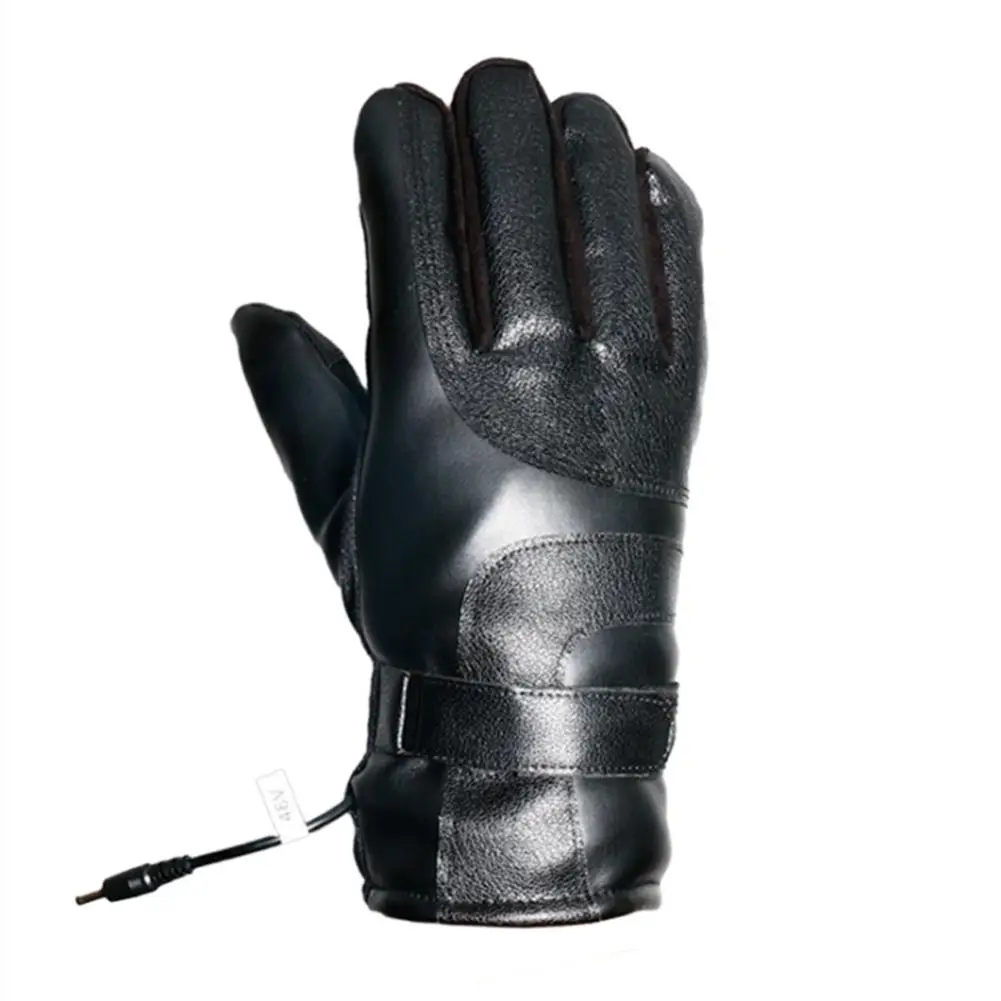 Motorcycle Touch Screen Electric Heated Gloves Rechargeable Winter Hand Warmer Thermal Heated Gloves For Climbing Hiking Cycling