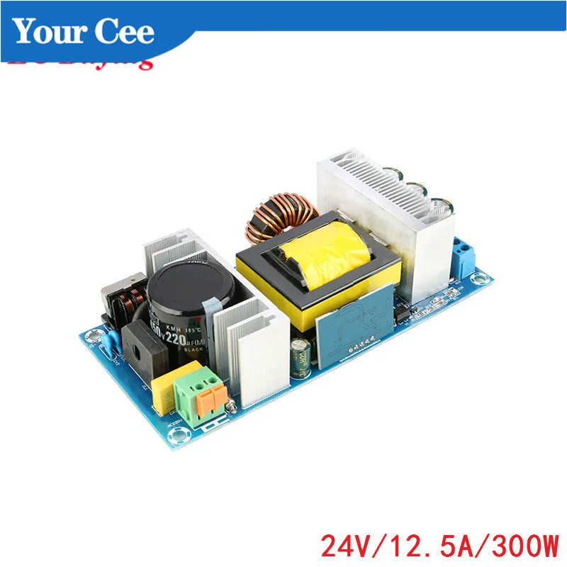 Модуль источника питания AC-DC 220V to DC 24V 12.5A 300W Импульсный изолированный понижающий