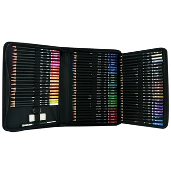 

75pcs Oil Colored Pencils Set Eraser Sharpener Kit Drawing Coloring Art Supplies WXTB