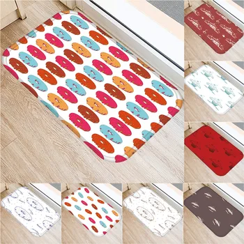

40x60cm Cute Diy Print Floor Mat Bathroom Ground Mat Slip Door Bath Pad Rug Living Room Kitchen Carpet Home Decor